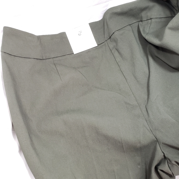 C8,632 Roz & Ali Green Stretch Pants - Picture 3 of 6